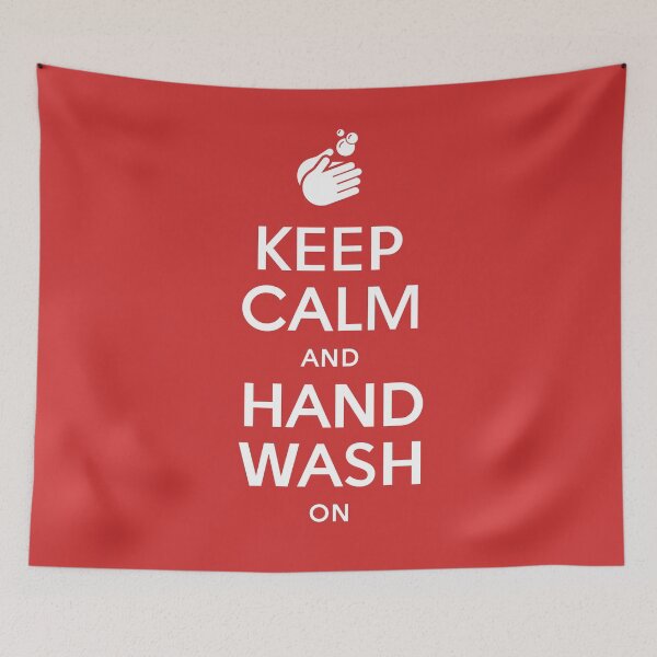 Item preview, Keep Calm And Hand Wash On - Washing Hands - Hygiene Flu Coronavirus Covid-19 designed and sold by 26-Characters.