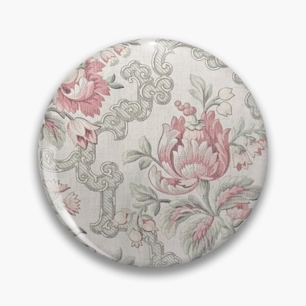 Item preview, Antique French Faded Floral Fabric  designed and sold by FuzzyHoney.