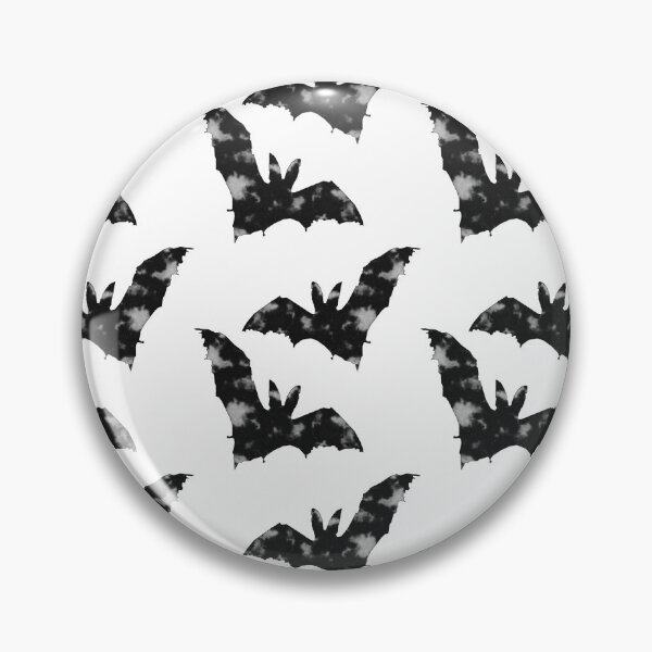 Item preview, Tie Dye Bats - Distressed Greyscale designed and sold by CryptQueen.