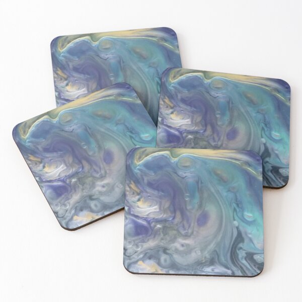 Item preview, Water Aqua acrylic pour ocean wave seaside design designed and sold by Julieford.
