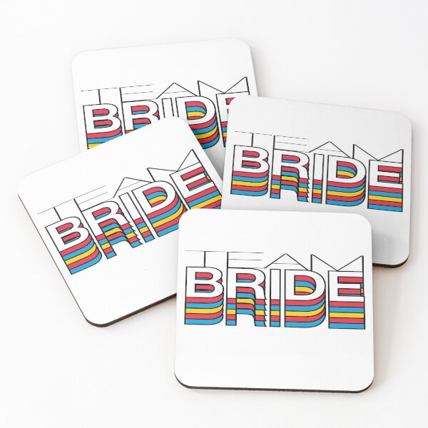 Item preview, Team Bride Wedding Retro Aesthetic Modern Tee Shirt  designed and sold by Fashionmonger.