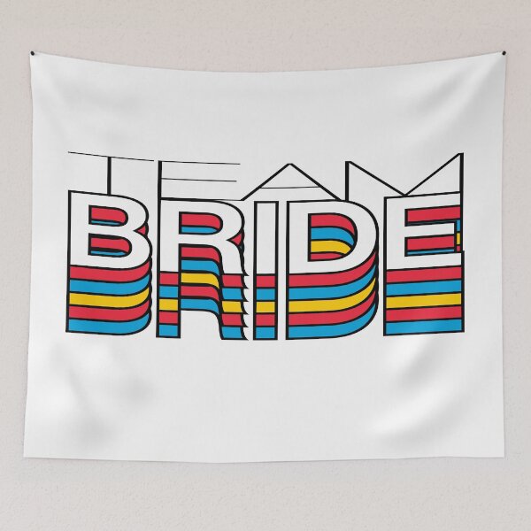 Item preview, Team Bride Wedding Retro Aesthetic Modern Tee Shirt  designed and sold by Fashionmonger.