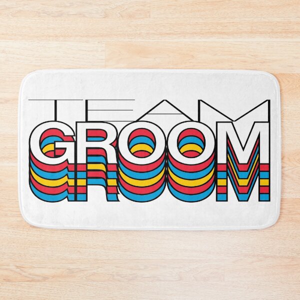Item preview, Team Groom Wedding Retro Aesthetic Modern Tee Shirt  designed and sold by Fashionmonger.