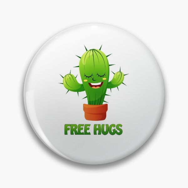 Item preview, happy cactus offering free hugs  designed and sold by headpossum.