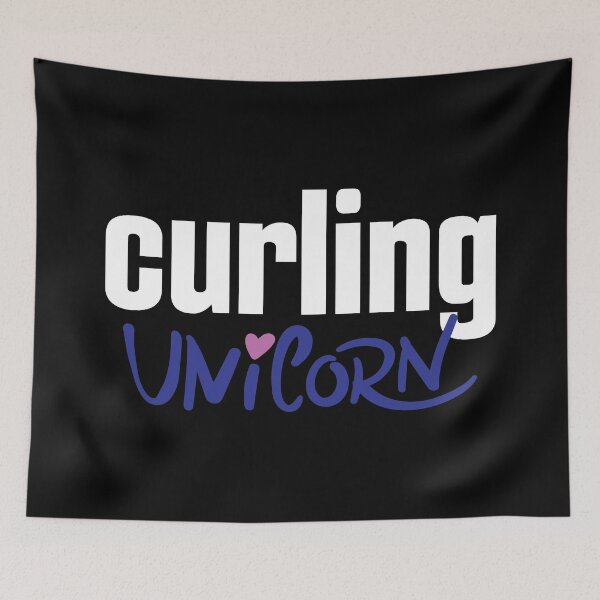 Item preview, Curling Unicorn Winter Sports designed and sold by ProjectX23.
