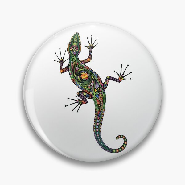 Item preview, A cute colourful climbing gecko / lizard  designed and sold by headpossum.
