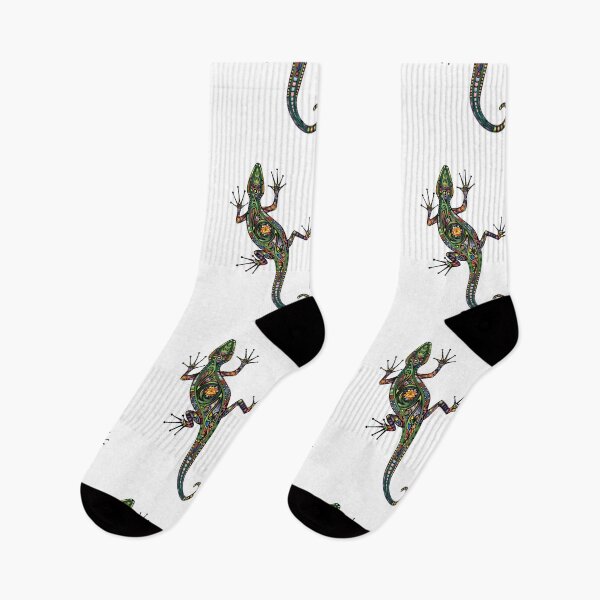 Item preview, A cute colourful climbing gecko / lizard  designed and sold by headpossum.