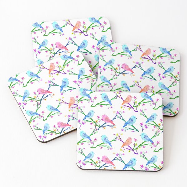 Item preview, Birds with watercolor hues and shades designed and sold by manjiri.