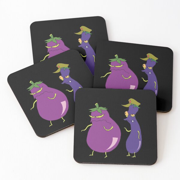 Item preview, Evil Eggplants - Courage the Cowardly Dog  designed and sold by ValentinaHramov.