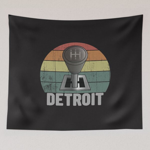 Item preview, Retro Detroit Manual Stick Gear Shift Car designed and sold by UrbanHype.