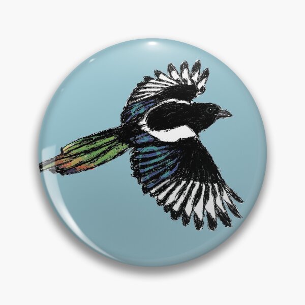 Item preview, Artwork of an Eurasian Magpie in Flight I designed and sold by JD's Shop.