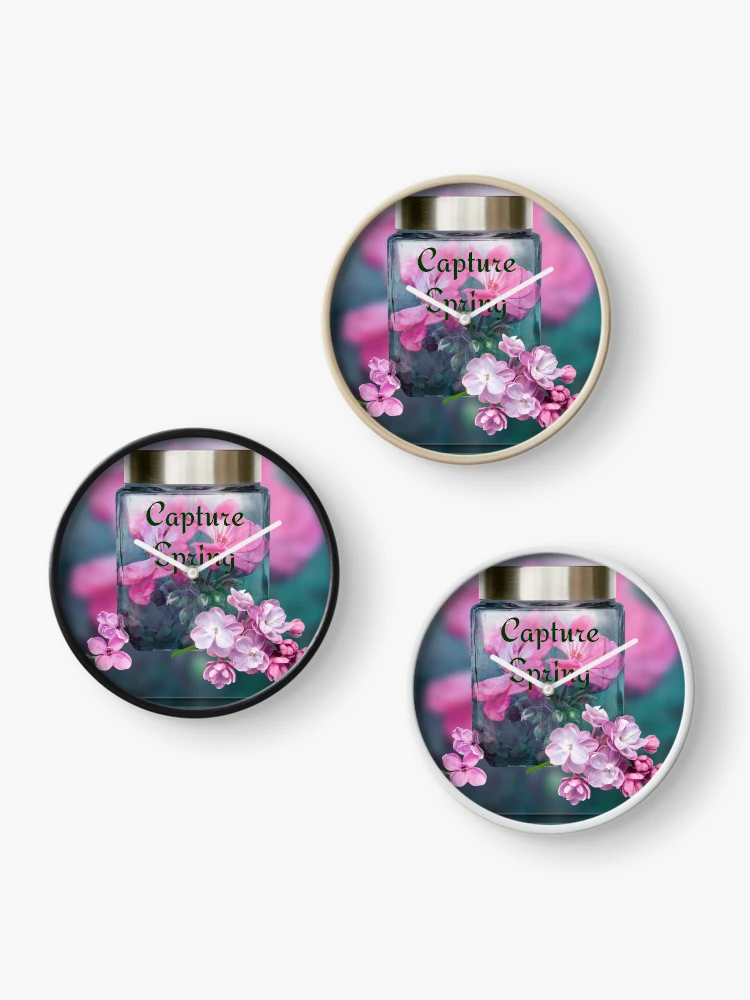Thumbnail 3 of 4, Clock, Capture Spring designed and sold by Sherry Hallemeier.