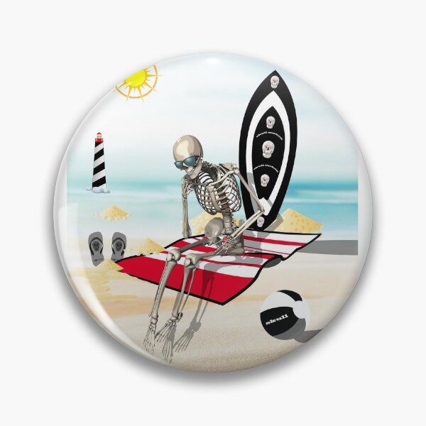 Item preview, The skeleton surfer on vacation designed and sold by Astralia.