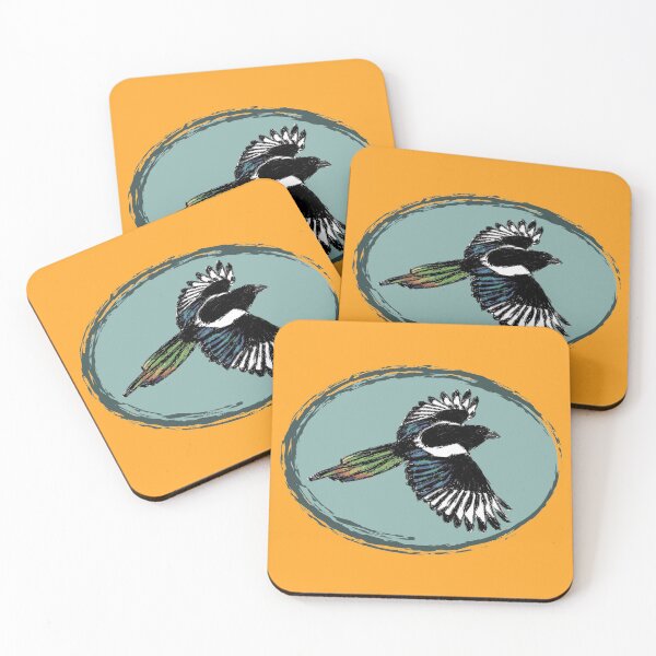 Item preview, Artwork of an Eurasian Magpie in Flight II designed and sold by JD's Shop.