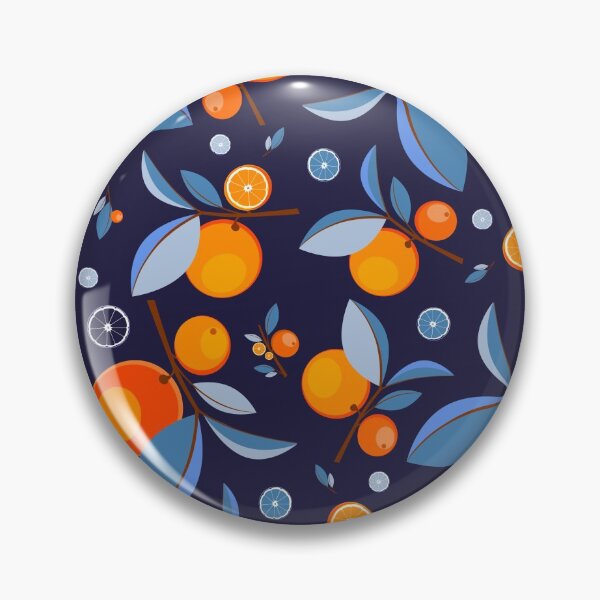 Item preview, Blue & Orange Garden Pattern designed and sold by lanolga.