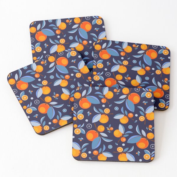 Item preview, Blue & Orange Garden Pattern designed and sold by lanolga.