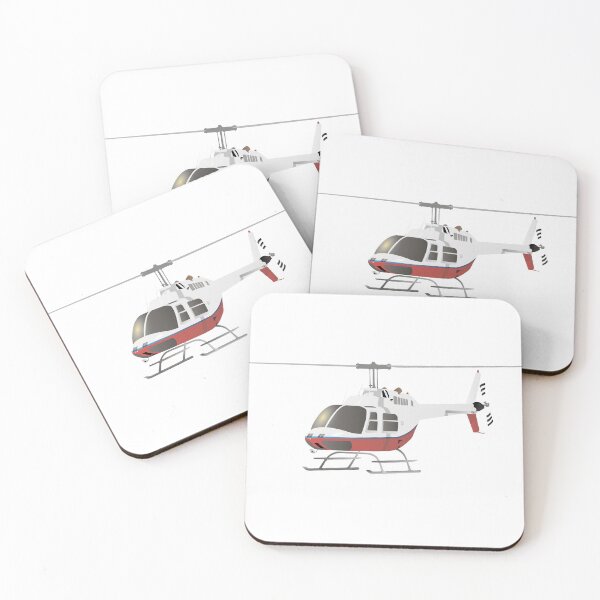 Item preview, White and Red Helicopter designed and sold by NorseTech.