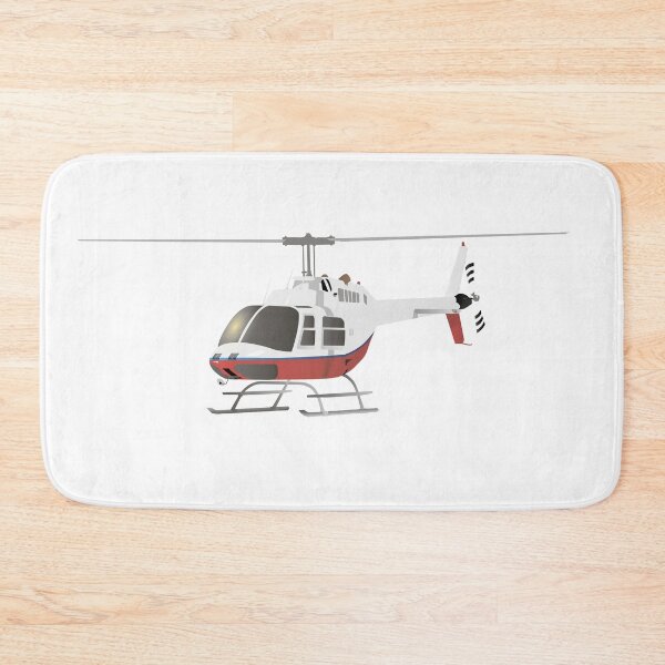 Item preview, White and Red Helicopter designed and sold by NorseTech.