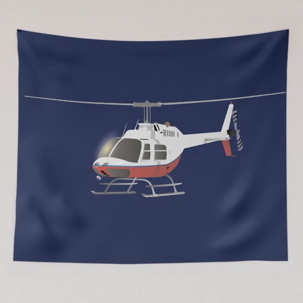 Item preview, White and Red Helicopter designed and sold by NorseTech.