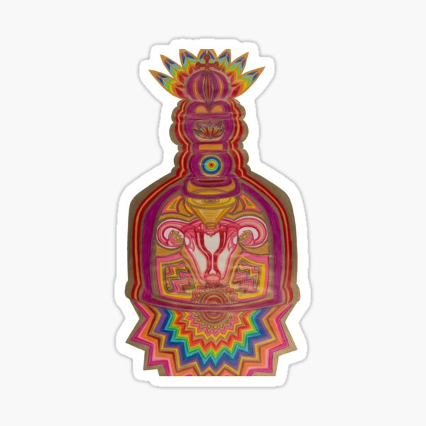 White Buffalo Peace Bell Sticker