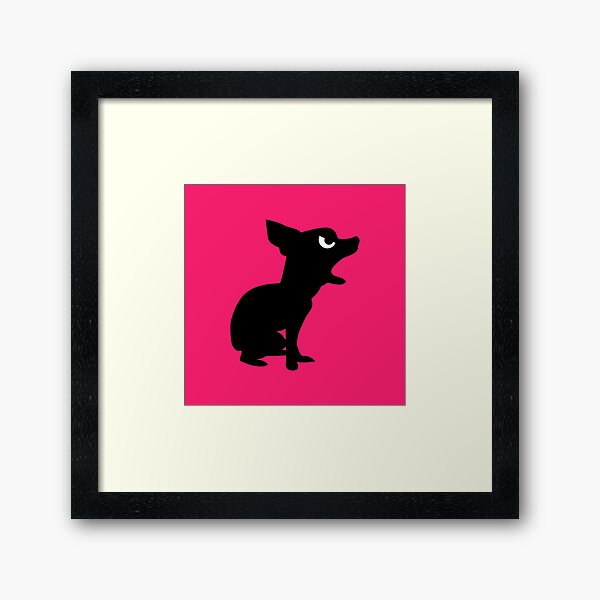 Angry Animals: Chihuahua Framed Art Print