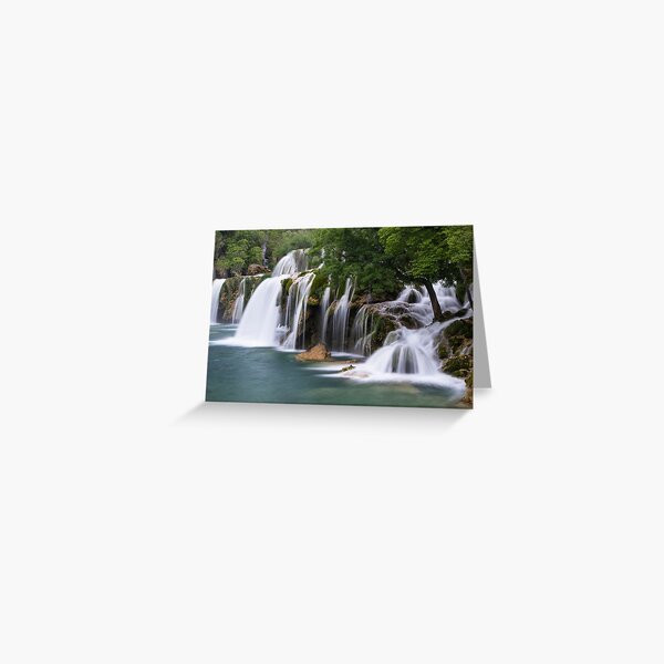 Krka waterfall park Greeting Card