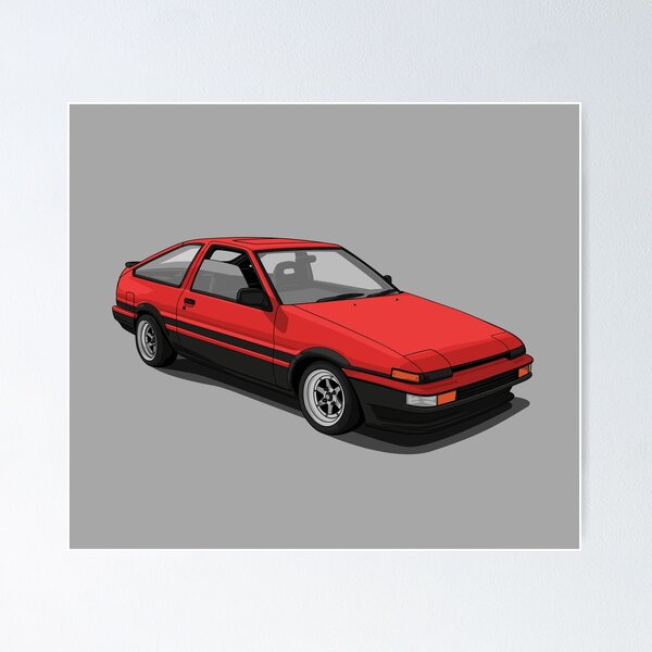 Item preview, AE86 Corolla Sprinter Trueno red designed and sold by ArtyMotive.