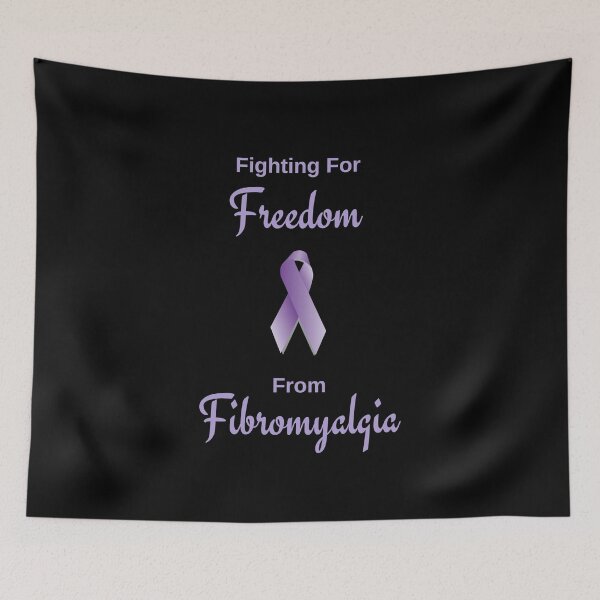 Item preview, Fighting for Freedom from Fibromyalgia | Black and Purple designed and sold by Paulele.