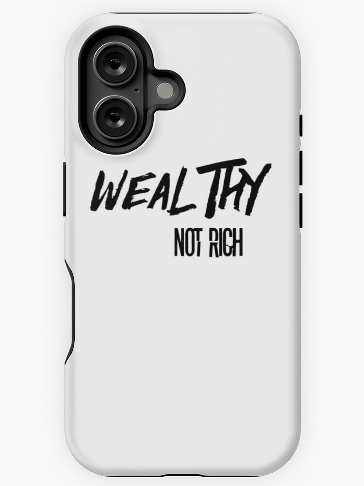 Thumbnail 1 of 4, iPhone Case, wealthy not rich 2  designed and sold by iamtruwealth.