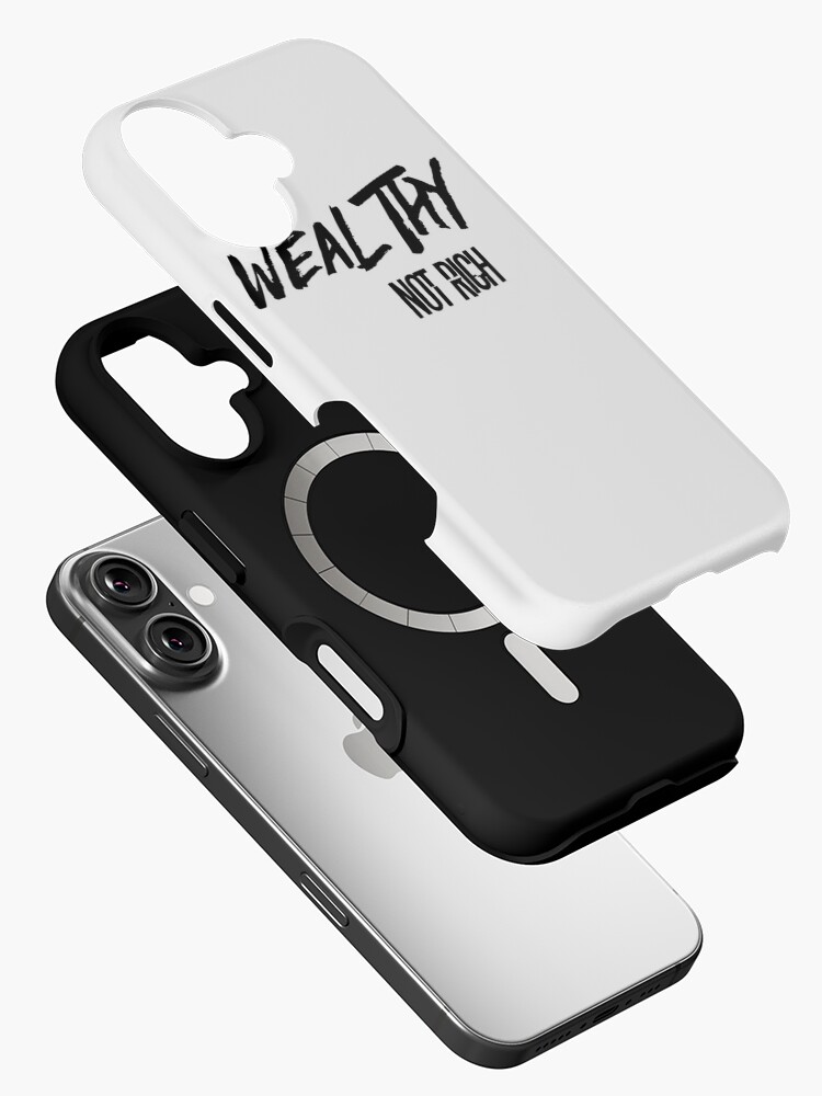 Thumbnail 2 of 4, iPhone Case, wealthy not rich 2  designed and sold by iamtruwealth.