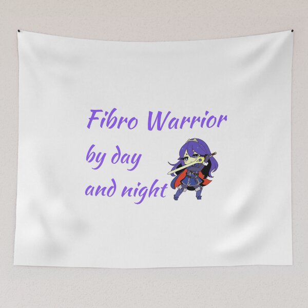 Item preview, Fibro Warrior by Day and Night on White designed and sold by Paulele.