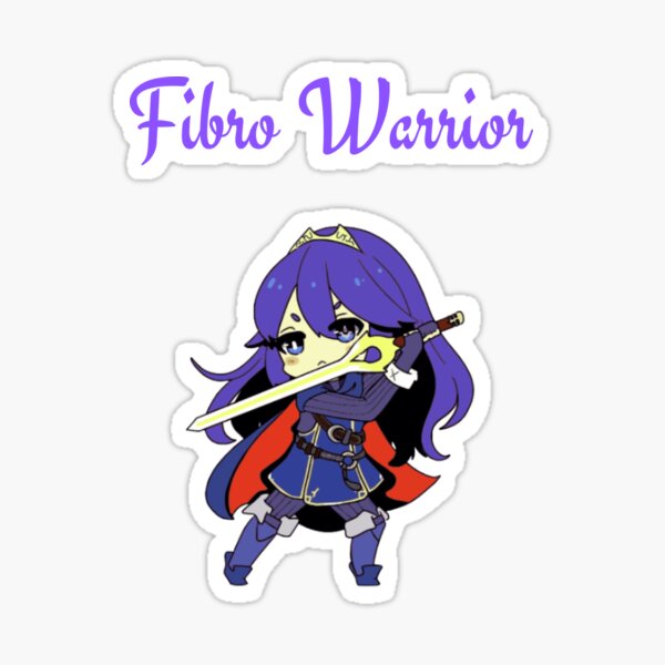 Item preview, Fibro Warrior on Black designed and sold by Paulele.