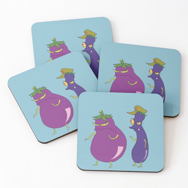 Item preview, Evil Eggplants - Courage the Cowardly Dog  designed and sold by ValentinaHramov.