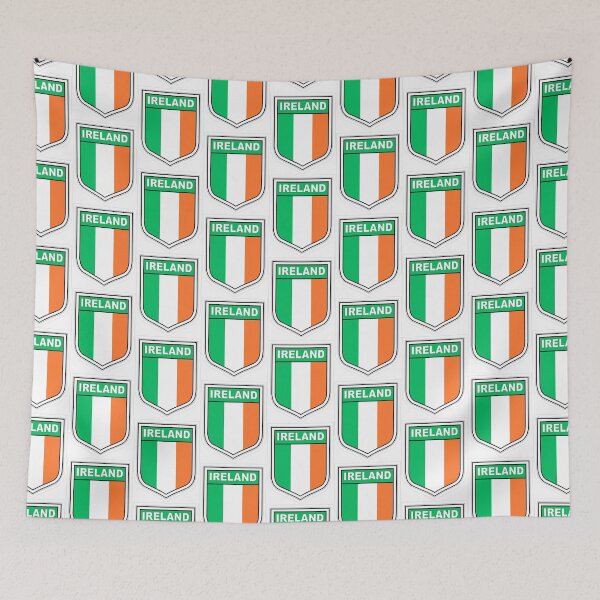 Item preview, Flag of Ireland in a shield  designed and sold by headpossum.
