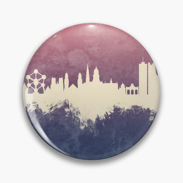 Item preview, Brussels Belgium Skyline designed and sold by ArtPrints.