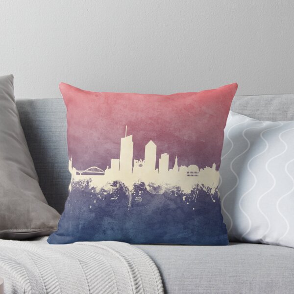 Aperçu de l'œuvre Lyon France Skyline créée et vendue par ArtPrints.