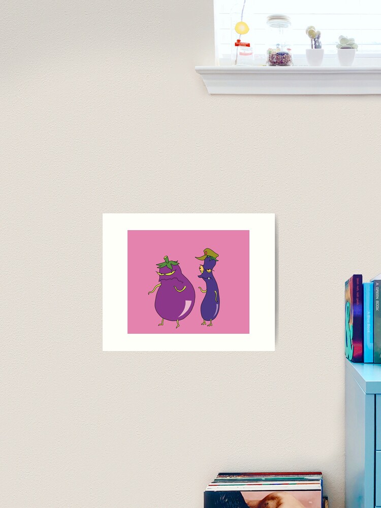 Eggplant and Peach Poster for Sale by ValentinaHramov