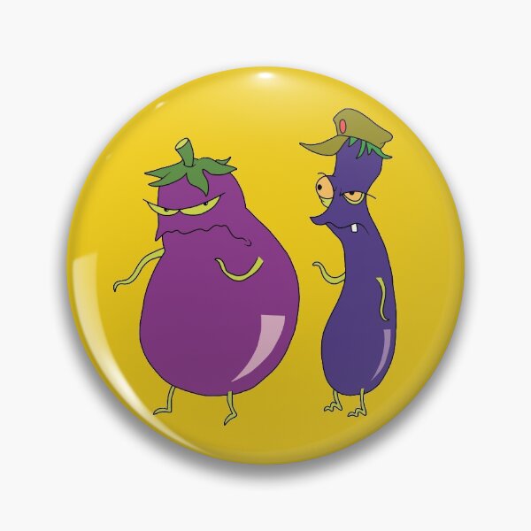 Item preview, Evil Eggplants - Courage the Cowardly Dog  designed and sold by ValentinaHramov.