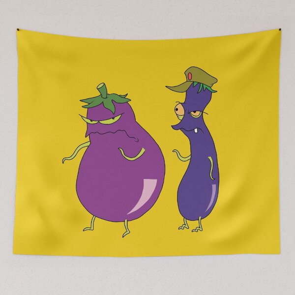 Item preview, Evil Eggplants - Courage the Cowardly Dog  designed and sold by ValentinaHramov.