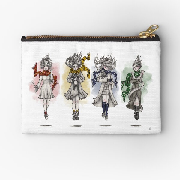 The lion, the badger, the raven and the snake Zipper Pouch
