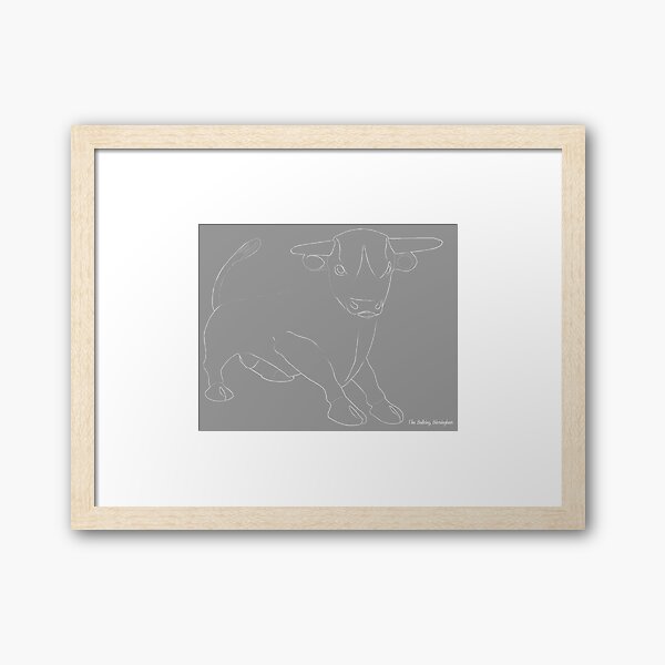 Item preview, Birmingham Bullring Bull Sketch (Grey) designed and sold by SJ Designs.