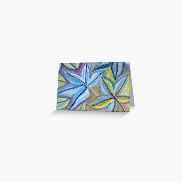 Leaf-shaped forms Greeting Card