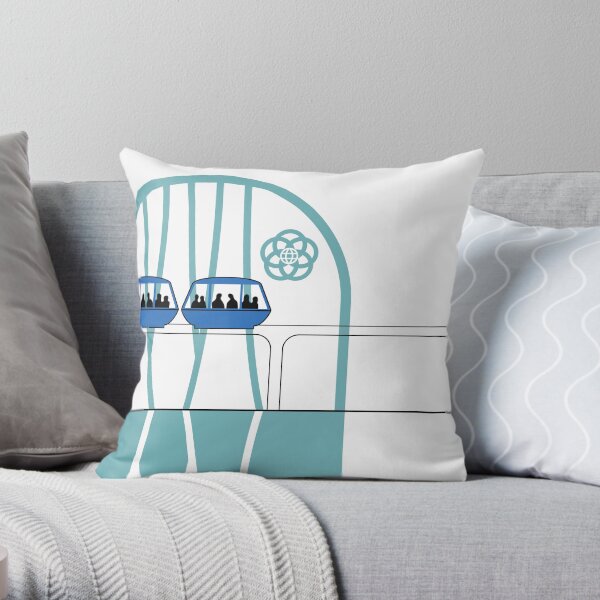 Lake Buena Vista Peoplemover Throw Pillow