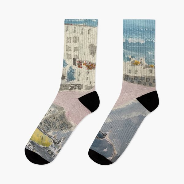 Item preview, st ives harbour with two cats designed and sold by ANN KELLEY.
