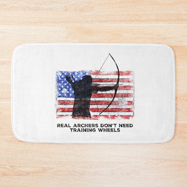 Item preview, Distressed Flag Real Archers Don't Need Training Wheels Traditional Archery  designed and sold by wdyoungblood.