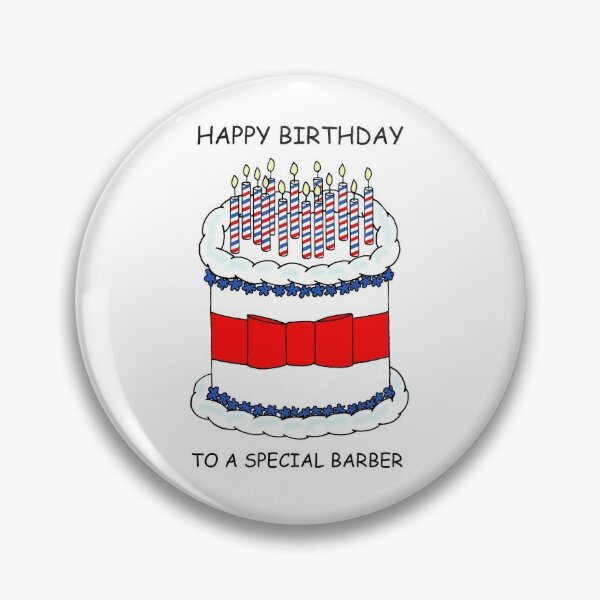 Badge Joyeux Anniversaire Ami Gateau Et Bougies De Dessin Anime Par Katetaylor Redbubble