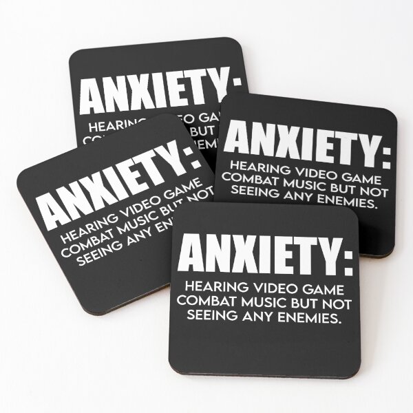 Item preview, Nerd, Geek and Gamers - Anxiety: Hearing video game combat music designed and sold by GamersHeaven.