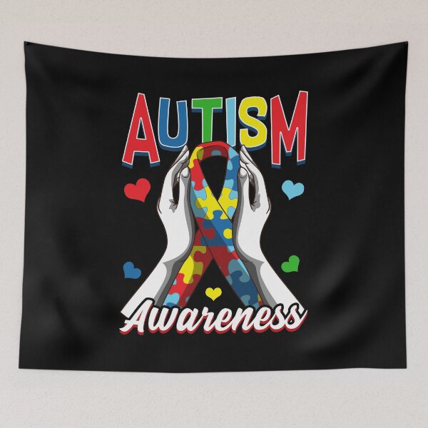 Item preview, Colorful Autism Awareness Day Puzzle Ribbon designed and sold by perfectpresents.
