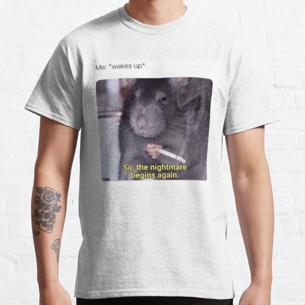 Rat Meme T Shirts Redbubble - roblox nightmare in the sewer all rats