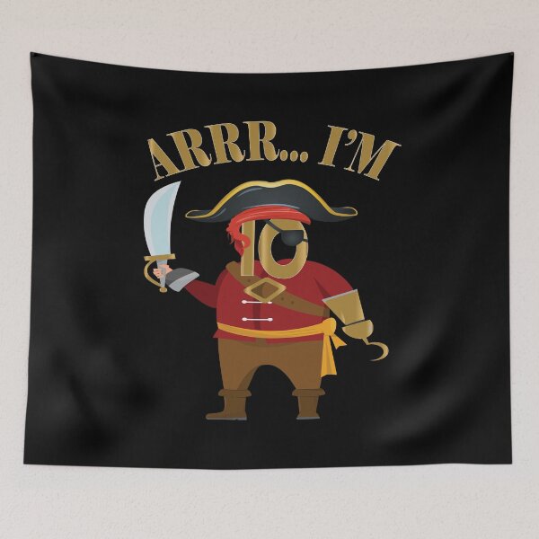 Item preview, Arrr I'm 10 Years Old 10th Birthday Pirate Boys Party producto designed and sold by Grabitees.